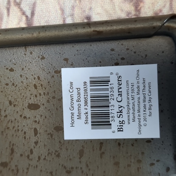 KATE ward thacker home grown cow memo board with magnets - Picture 3 of 4